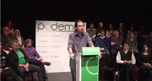 Il leader di Podemos, Pablo Iglesias