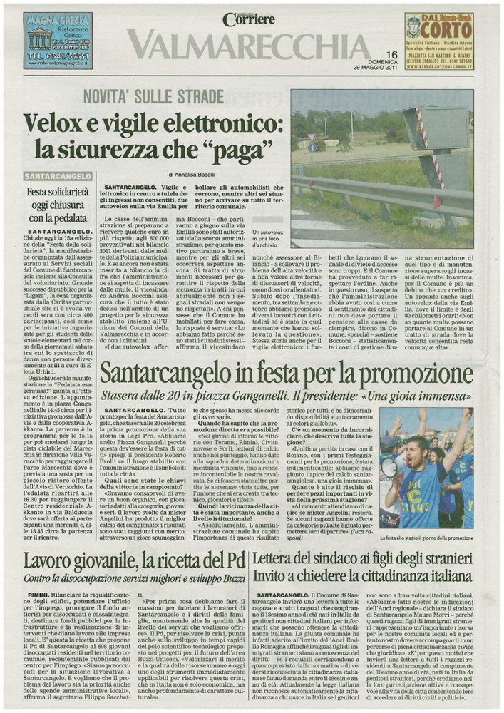 Corriere 2011.05.29 Pagina