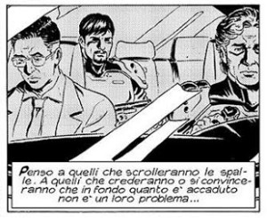 Fumetti contro le mafie: una vignetta da Nathan Never 297