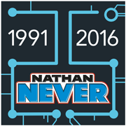 25 anni di Nathan Never il logo creato per l'occasione da Sergio Bonelli Editore